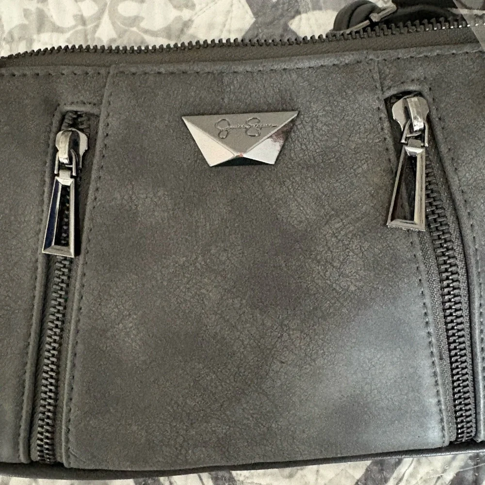 Jessica Simpson Black Crossbody Bag with Supple Faux Leather Adjustable Strap